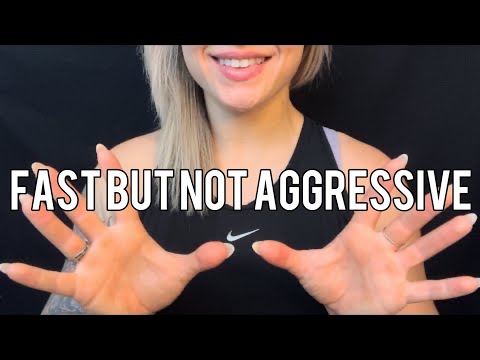FAST BUT NOT AGGRESSIVE ASMR 😌 HAND SOUNDS & DRY MOUTH SOUNDS