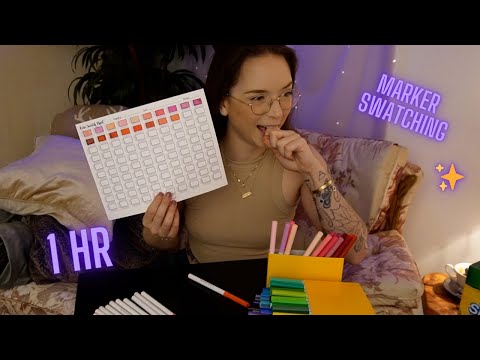 ASMR | Sorting and Swatching Markers | Relaxing or Stressful?