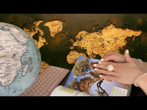 ASMR 🧳AGENCY ROLEPLAY PAPER TURNING 📖, SQUEEZING, TYPING, 🗺️