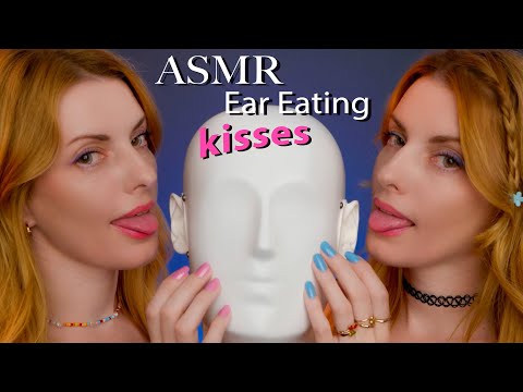 ASMR TWIN Ear Eating, Gentle Kisses for Max Tingles