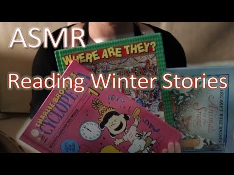 ASMR - Reading Winter Stories - Soft Talking, Page Sounds ❄🕮