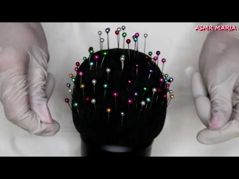 ASMR Ear to Ear Massage with Latex Gloves, Thorns and Foam