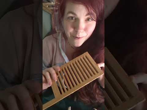 ASMR - Tingle Test - Wooden Vent Cover
