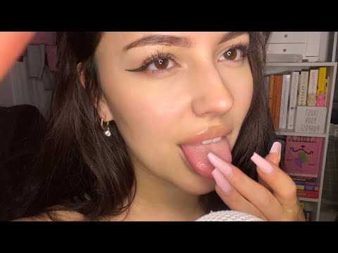 ASMR | Spit Painting You To Sleep 💤 *intense mouth sounds, kisses & inaudible whispering*