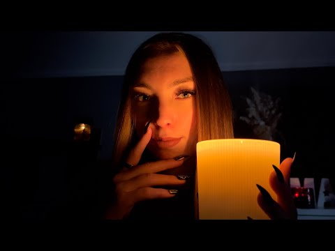 ASMR in the DARK🌙 (pay attention, focus on me, mouth sounds, nail sounds)