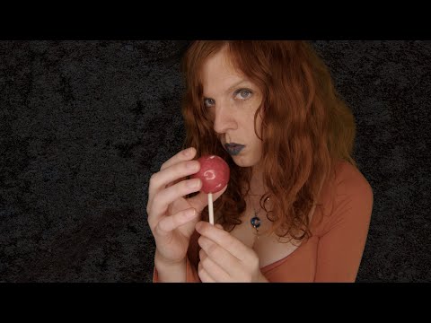 ASMR | Dirty Licking Slurpy Big Red Monster Lollipop (Soft Whispering) | Mouth Sounds