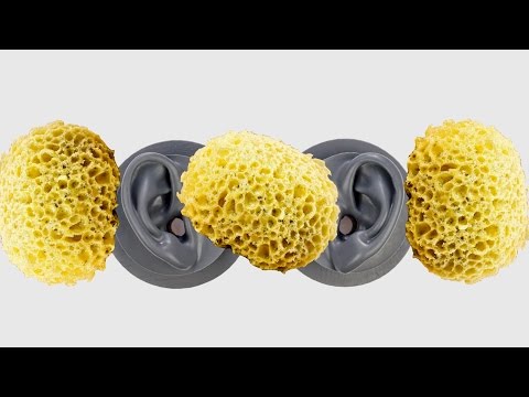 (3D binaural recording) ASMR Sponge head massage
