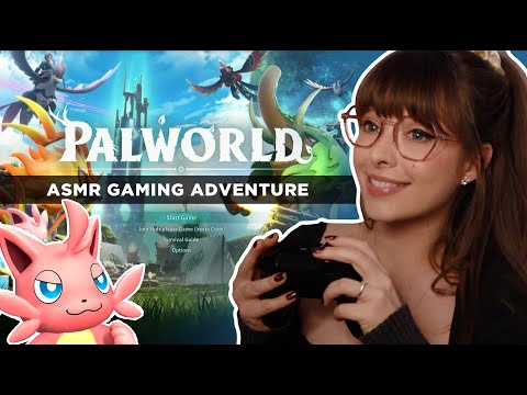 ASMR 🎮 Let's Play Palworld Together!!! 🌎  Whispered Gaming with XBOX Controller Button Clicks  ݁₊ ⊹