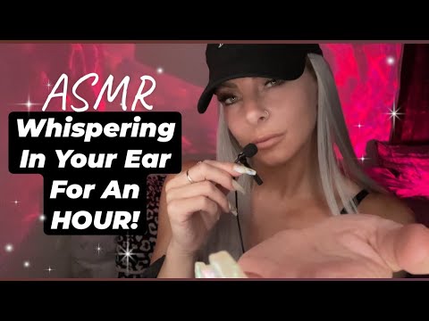 ASMR Whispering In Your Ear For 1 Hour! Pure Whispers & Relaxing Hand Movements