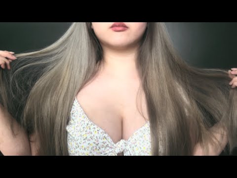 [ASMR] Playing With My New Hair - Relaxing Sounds