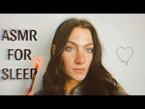 ASMR Mouth Sounds & Face Brushing (slow + mic brushing) 🤍