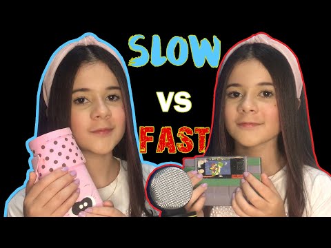 ASMR FAST TAPPING VS SLOW TAPPING!!