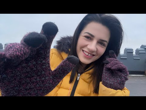 ASMR | Winter Gloves Relaxing Hand Movements 🧤 (Smoking & Whispering)