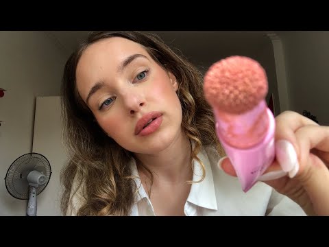 ASMR I Doing Your Make-Up (No talking) (Gum chewing sounds)