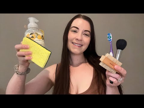 ASMR Cleaning Your Dirty Face (suds, scrubbing, brushing)