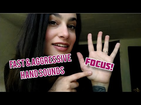 ASMR Focus & Follow My Instructions for Tingles! (fast & aggressive hand sounds, peripherals +more)