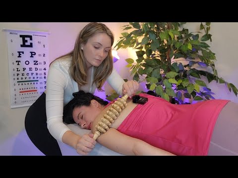 ASMR Neck, Shoulder & Back Chiropractic Adjustment & Massage for *PAIN* Relief | Soft Spoken Rp
