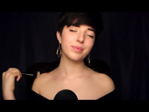 ASMR Face Brushing on Myself & You