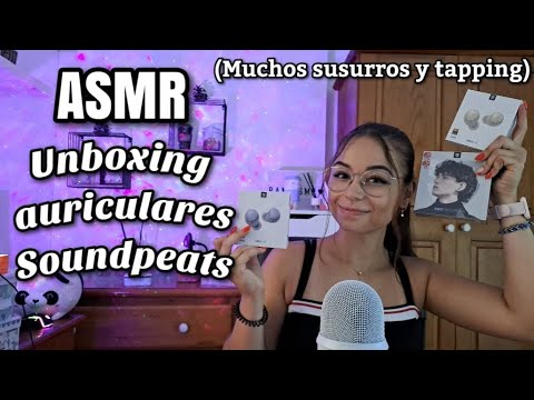 ASMR UNBOXING AURICULARES🎧| SOUNDPEATS HEADPHONES | Tapping & Talking | ASMR en español | Pandasmr