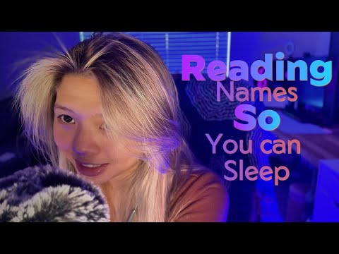 🌌 {ASMR} When I Read Your Name, You Can Go to Sleep 🌌