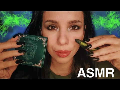 ASMR: MAKE DE VILÃ DA SONSERINA COM A SHEGLAM | Green Villain Makeup (Slytherin Sheglam Palette)