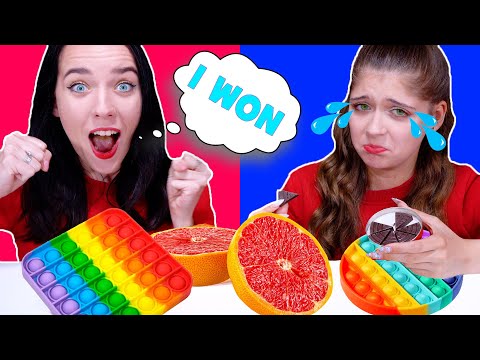 ASMR Push Pop It Race Food Challenge With Most Popular Food By LiLiBu