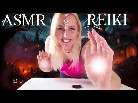ASMR Reiki Bed POV for Personal Attention, Protection & Sleep during Halloween 🦇🎃👻