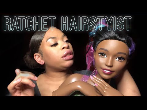 ASMR Ratchet Hairstylist | Hiding Baldspots