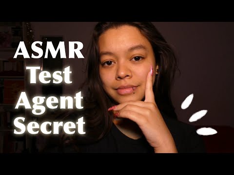 ROLEPLAY ASMR | Je te fais passer un test pour devenir Agent Secret 😎