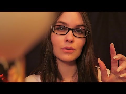 ASMR Visual Triggers for Sleep (face brushing, face touching, hand movements, light, +)