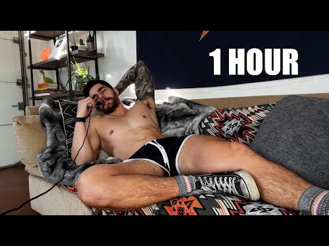 ASMR Man Breathing And Kissing You To Sleep - 1 Hour - No Talking