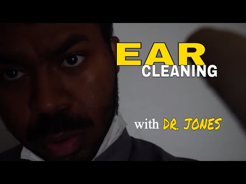 👂 Ear Cleaning Role Play (ASMR) with DR JONES Ear Wax Removal & Ear Cleaning Sounds (Binaural) 👂