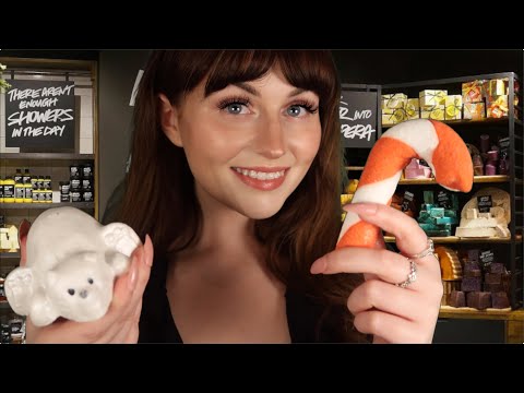 ASMR | The LUSH Store Roleplay | Dicing Soaps & Fizzing Bath Bombs