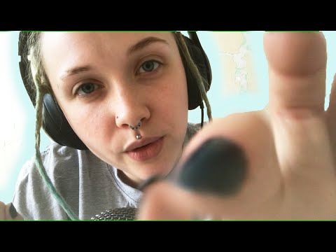 Positive Affirmations 🤗 Finger Tracing +Negative Energy Plucking [HARD CANDY MOUTH SOUNDS] ✨ [ASMR]