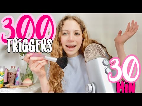ASMR 300 Triggers in 30 minutes!