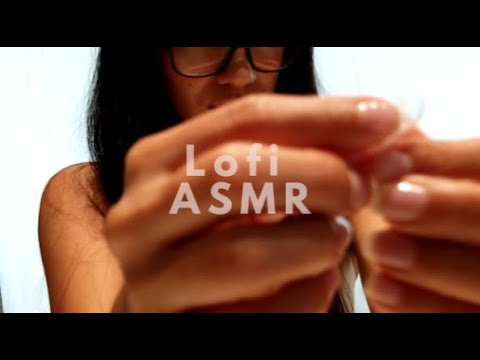 Lofi ASMR |no talking| Random objects (spray sound, wood tapping, tape pulling, fabric sounds)
