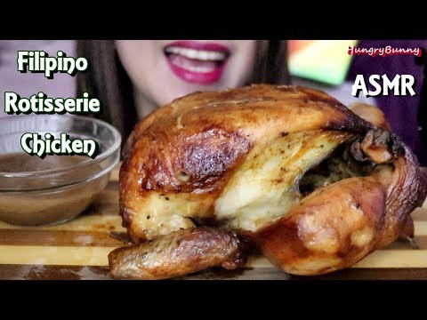 ASMR Whole Rotisserie Chicken Eating Sounds No Talking
