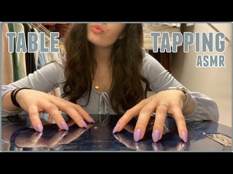 ASMR | table tapping | fast & slow