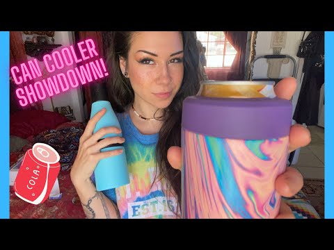 Asmr universal FROST BUDDY & ICY BEV KOOLER review/test. Tapping chit-chat