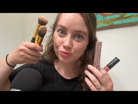 ASMR | clean and organize my makeup bag with me💄💋