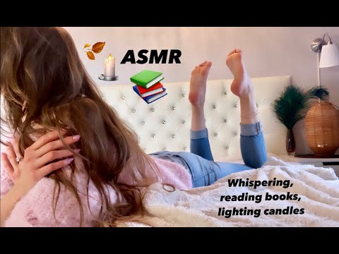 ASMR | whispering in your ear | reading books | matches and candles | in the pose