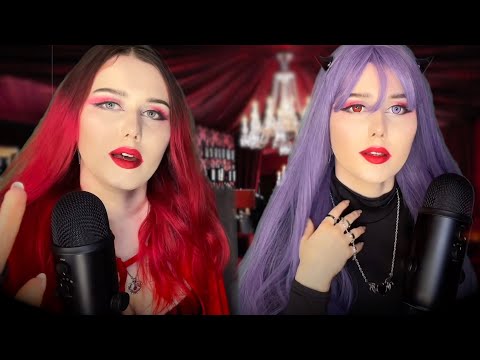 ASMR Vampire Twin Sisters Kidnapped You (Rain Sounds, Stereo, Ear To Ear Soft Spoken)
