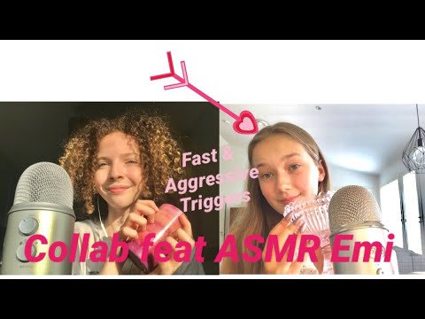 ASMR | Fast & Agressive Triggers | Collab feat ASMR EMI 🦋
