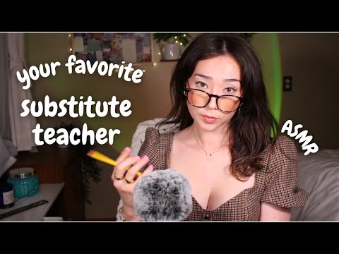 your favorite substitute teacher roleplay ASMR (personal attention, tapping, soft spoken)