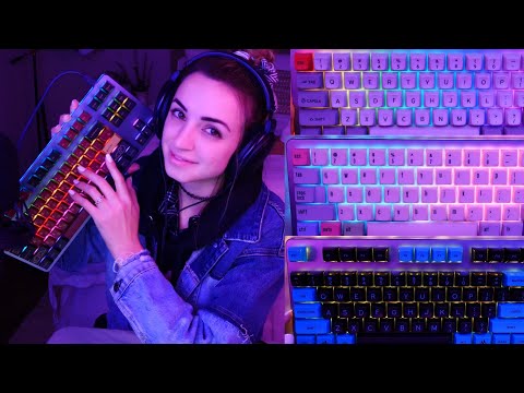 ASMR | Clicky Typing & Whispering & Tapping | 60fps