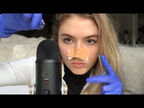 ASMR- Nasen OP - Ich operiere deine Nase (Personal Attention,Roleplay Doctor, inaudible) German