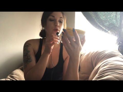 ASMR GUM CHEWING AND MOUTH SOUNDS - snapping gum blowing bubbles