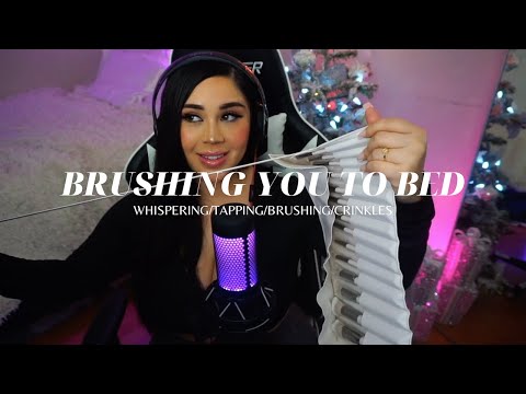 [ASMR] | BRUSHING/TAPPING/WHISPERS/CRINKLES 🤍