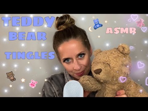 TEDDY BEAR TINGLES  🧸| ASMR | Fabric Sounds, Mouth Sounds + Cosy Trigger Words (GET COSY WITH ME)