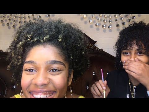 ASMR- MY BABY COUSIN DOES MY MAKEUP 👭🏽❤️